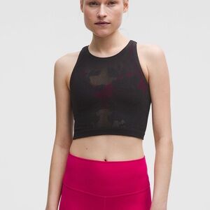 RevealKnit Floral Cropped Tank